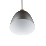 Reality Pendelleuchte Jagger, 1-flammig, Nickel Antik, 25x25cm. Hängelampe im Vintage-Stil für Wohnräume.