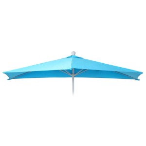 Türkiser, halbrunder Sonnenschirm Bezug Lorca, 270 cm, witterungsfest mit UV-Schutz 50+. Ideal als Schutzhülle.