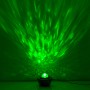 Näve LED-Projektor mit Galaxy/Wasser-Effekt. Grüne Lichtprojektion für stimmungsvolle Atmosphäre.