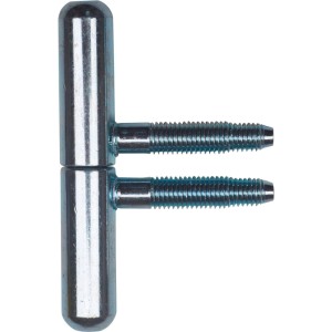 Sfs Fenster-Einbohrband aus verzinktem Stahl mit zwei Gewindebolzen für stabile Fenstermontage.