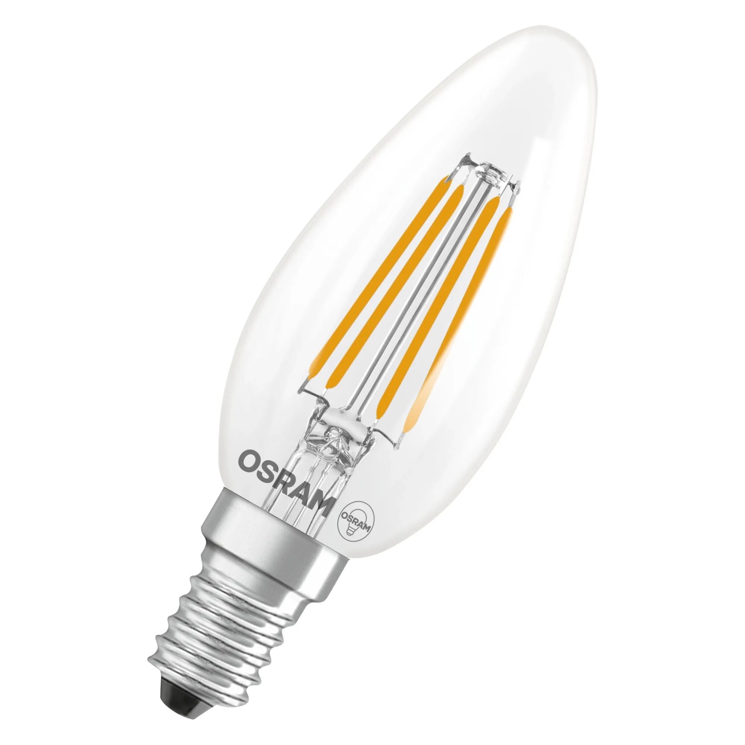 Osram LED-Leuchtmittel E14 Kerzenform 3,4 W 470,m Neutralweiß Klar 10 x 3,5 cm