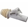 vidaXL Bodensauger-Adapter, weißes Kunststoffteil für Pooltechnik.