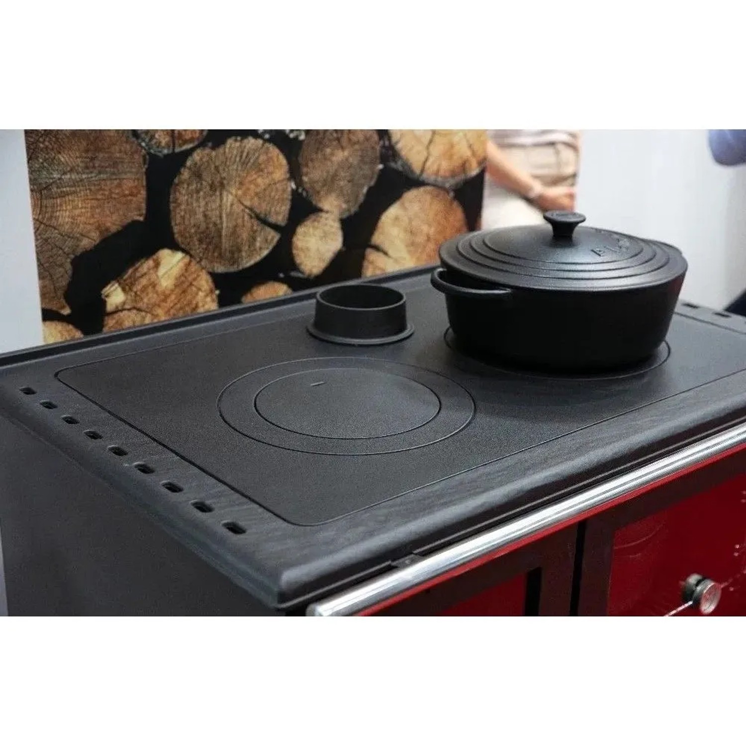 Plamen Küchenofen Holzherd Modell 910 Schwarz mit 9 kW_2