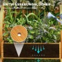 Outsunny Hochbeet aus Tannenholz mit Drainagelöchern, Detailaufnahme der Wasserableitung.