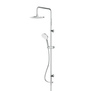 AM.PM Duschsystem Hit, chromfarbenes Regendusche-Set mit Duschsäule.