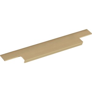 Furnipart Griffleiste Trim 495 mm, gebürstetes Messing-Aluminium zum Einnuten. Ideal für Schiebetüren.
