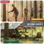 Floordirekt Polypropylen Seil, grün-rot, Ø 22mm, 30m. Ideal für Outdoor-Aktivitäten wie Camping.
