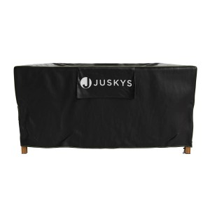 Schwarze Juskys Schutzhülle CoverSafe Pro für Gartenmöbel, 200x200x90 cm.