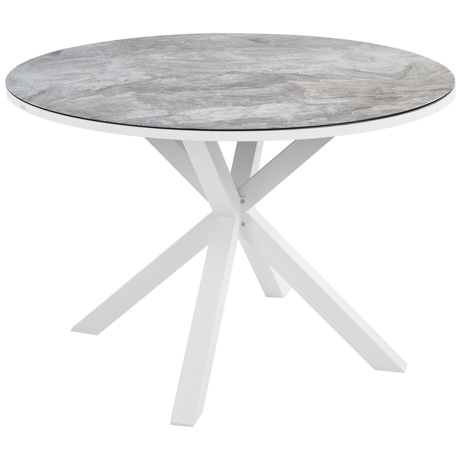 Beliani Runder Tisch MALETTO Dunkelgrau 120x120x75 günstig online kaufen