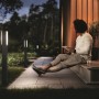 Smarte Gartenbeleuchtung mit Philips Hue Leuchten und T-Stecker im Einsatz.