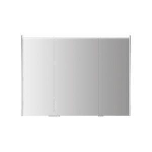 Jokey Spiegelschrank DekorALU, 100 cm breit, mit drei Spiegeltüren und Beleuchtung.