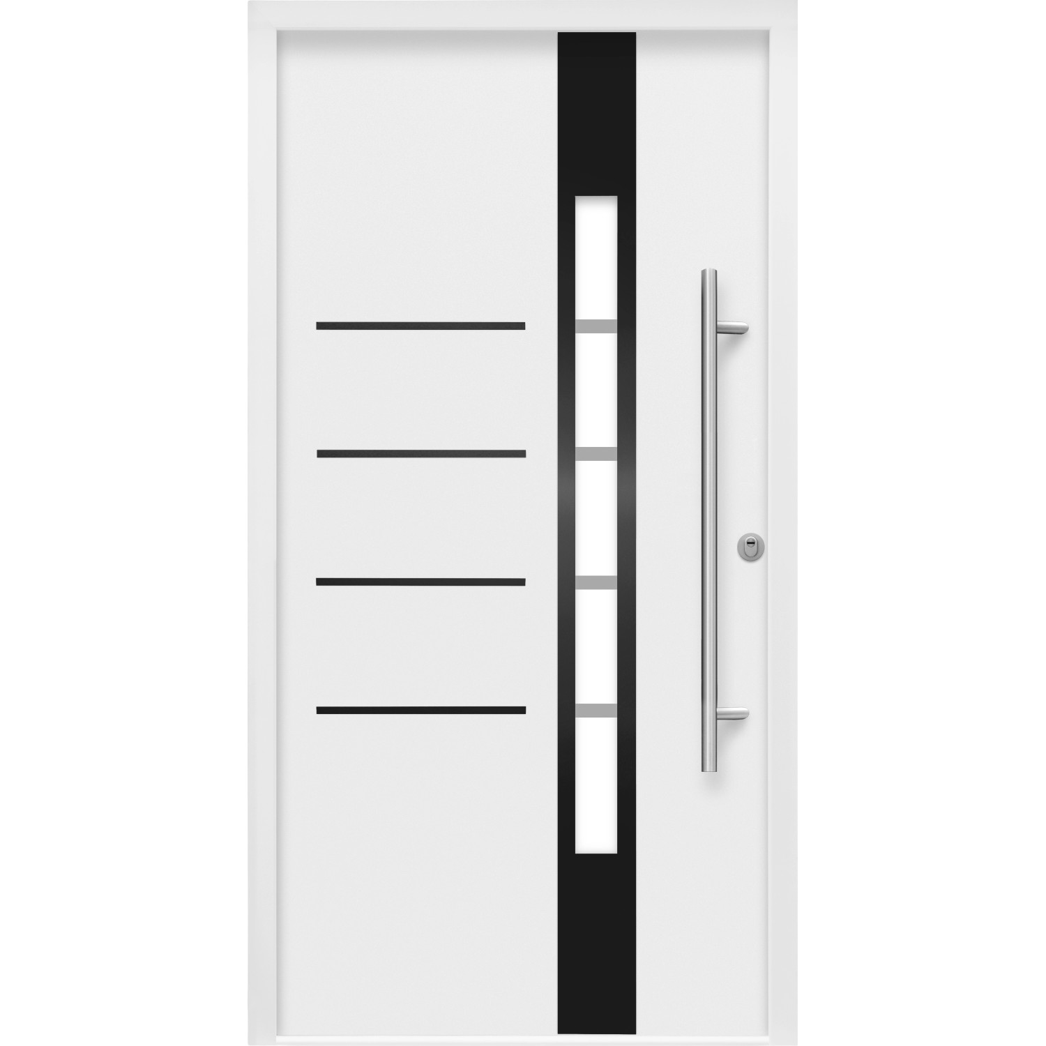 Splendoor Thermospace Sicherheits-Haustür Berlin Prime RC2K Weiß 110x210 cm günstig online kaufen