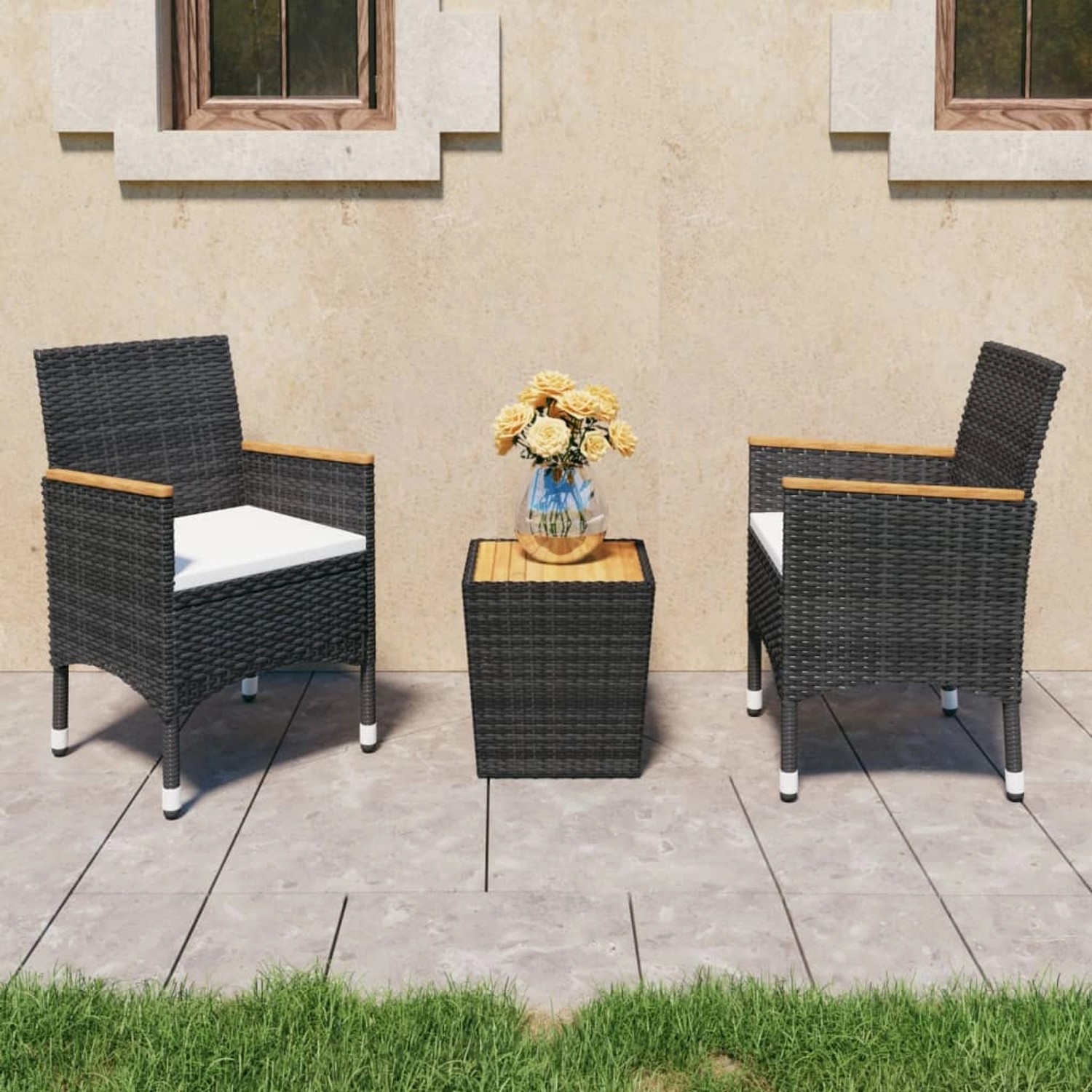 Rattan bistro sets for sale hotsell