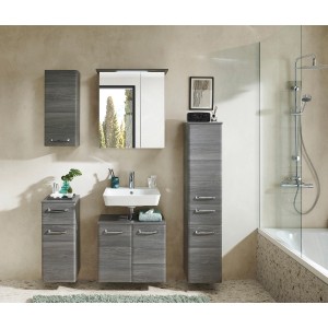 Pelipal Quickset 328 Waschbeckenunterschrank Graphit, 60 cm breit. Badezimmer Möbel Set.