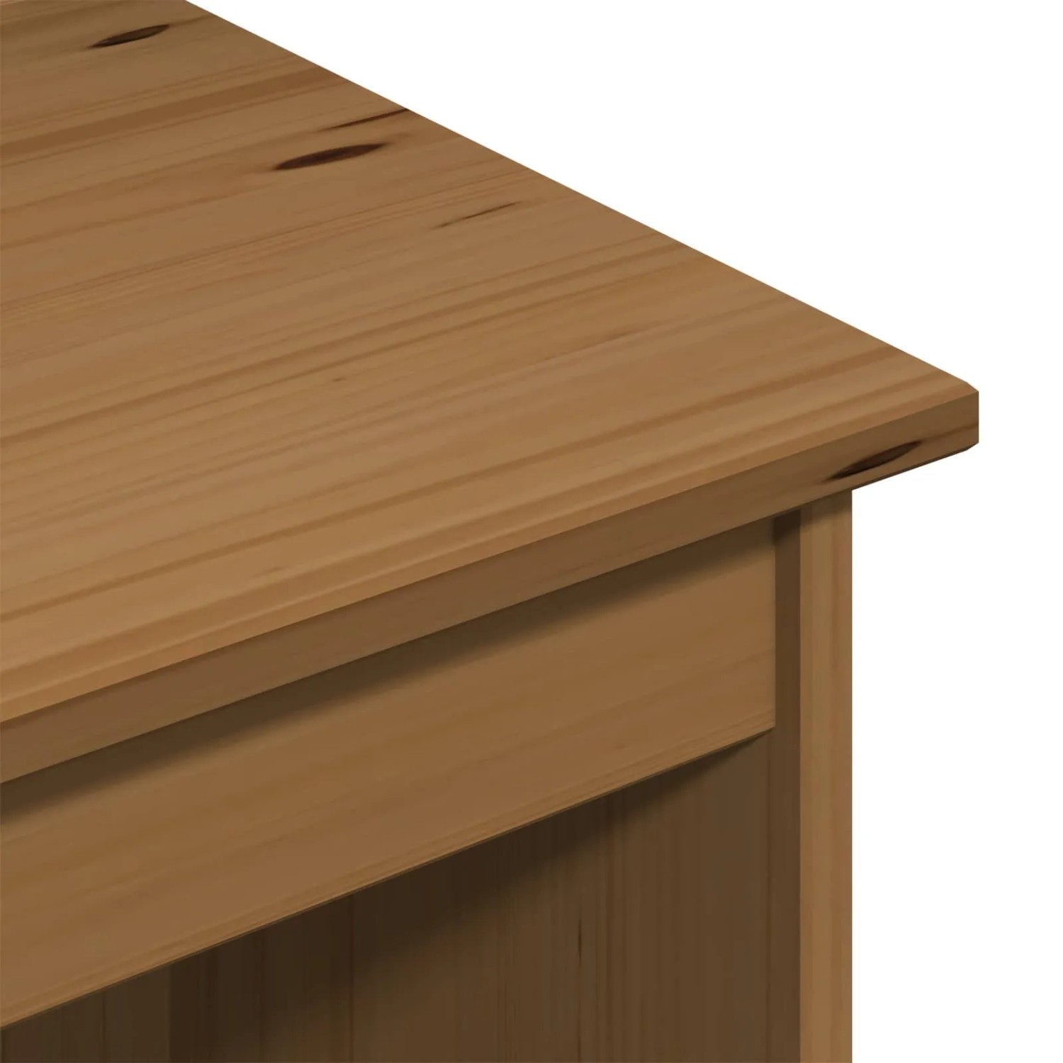 vidaXL Schreibtisch Honigbraun 112 x 50 x 75 cm Massivholz Kiefer 42028372_7