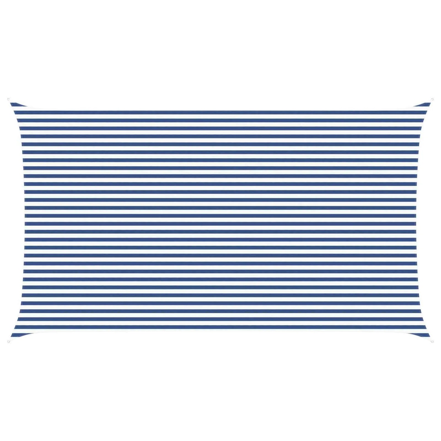 vidaXL Sonnensegel Blau und Weiß 7 x 4 m 100 % Polyester Oxford 42031105