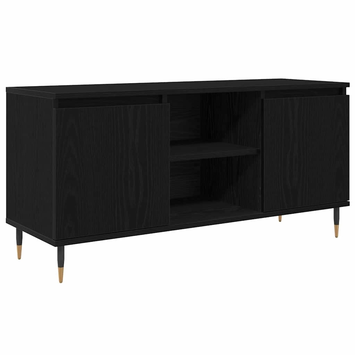 vidaXL TV-Schrank Schwarz Eichen-Optik 104 x 35 x 50 cm Holzwerkstoff 88193 günstig online kaufen