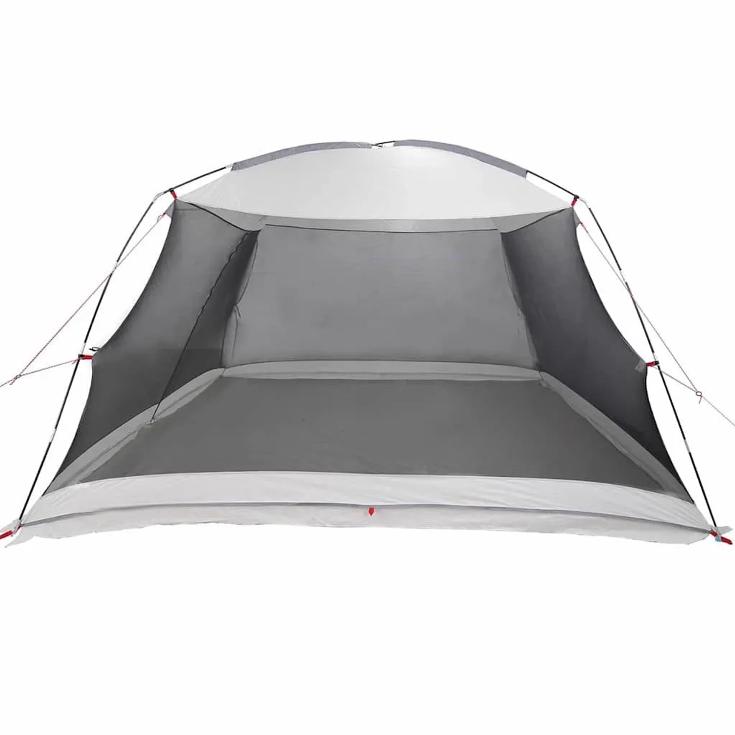 Graues vidaXL Zelt mit Dach und Moskitonetz aus Polyester. Faltbarer Pavillon für den Außenbereich.