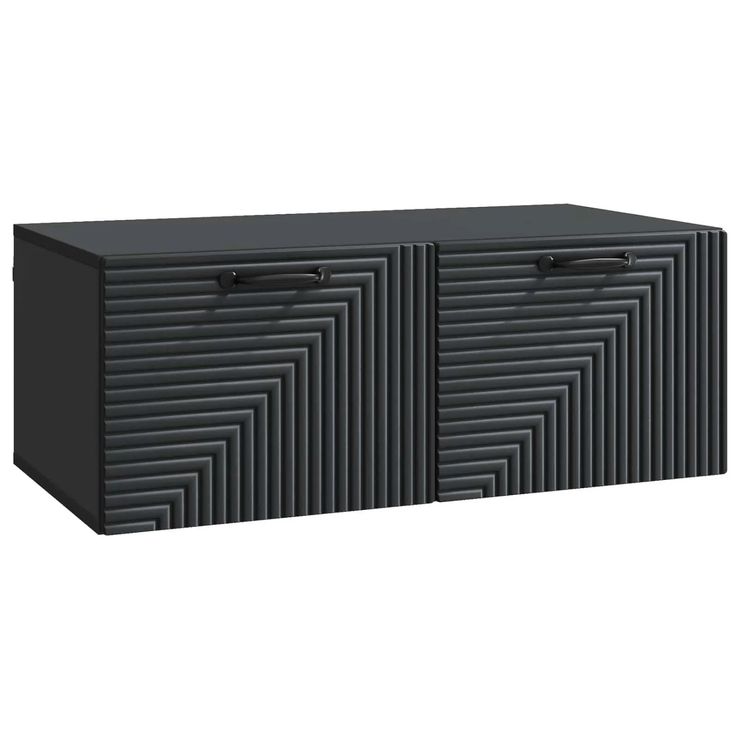 vidaXL Wandmontierter TV-Schrank Schwarz 78,5 x 41 x 30 cm 898686