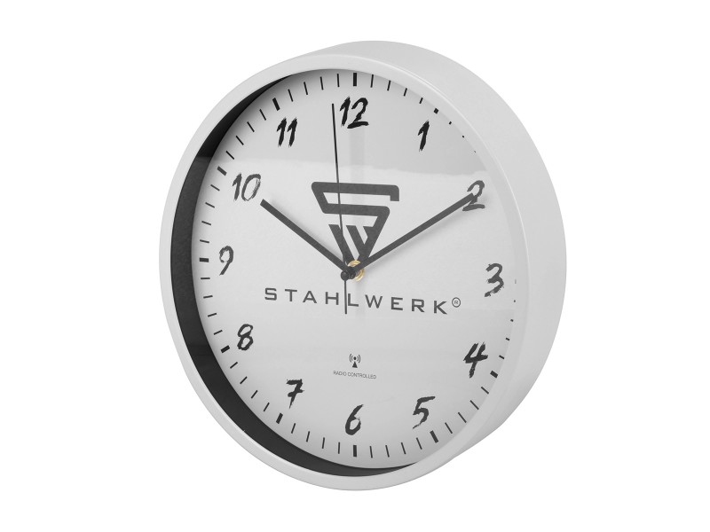 Funk Uhrwerk Uhrwerk Mit GroÃƒÂŸen Zeigern STAHLWERK Wanduhr 30 Cm