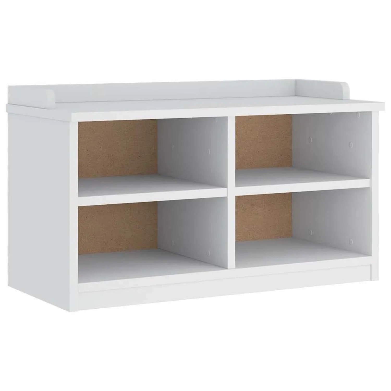 vidaXL Flurbank SANDNES Weiß 87x40x50 cm Massivholz Kiefer 4010459