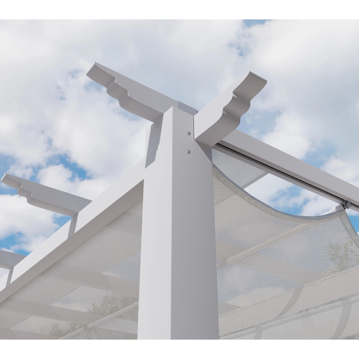 Pavillon Pergola Gazebo Florenz Weiß kaufen bei OBI