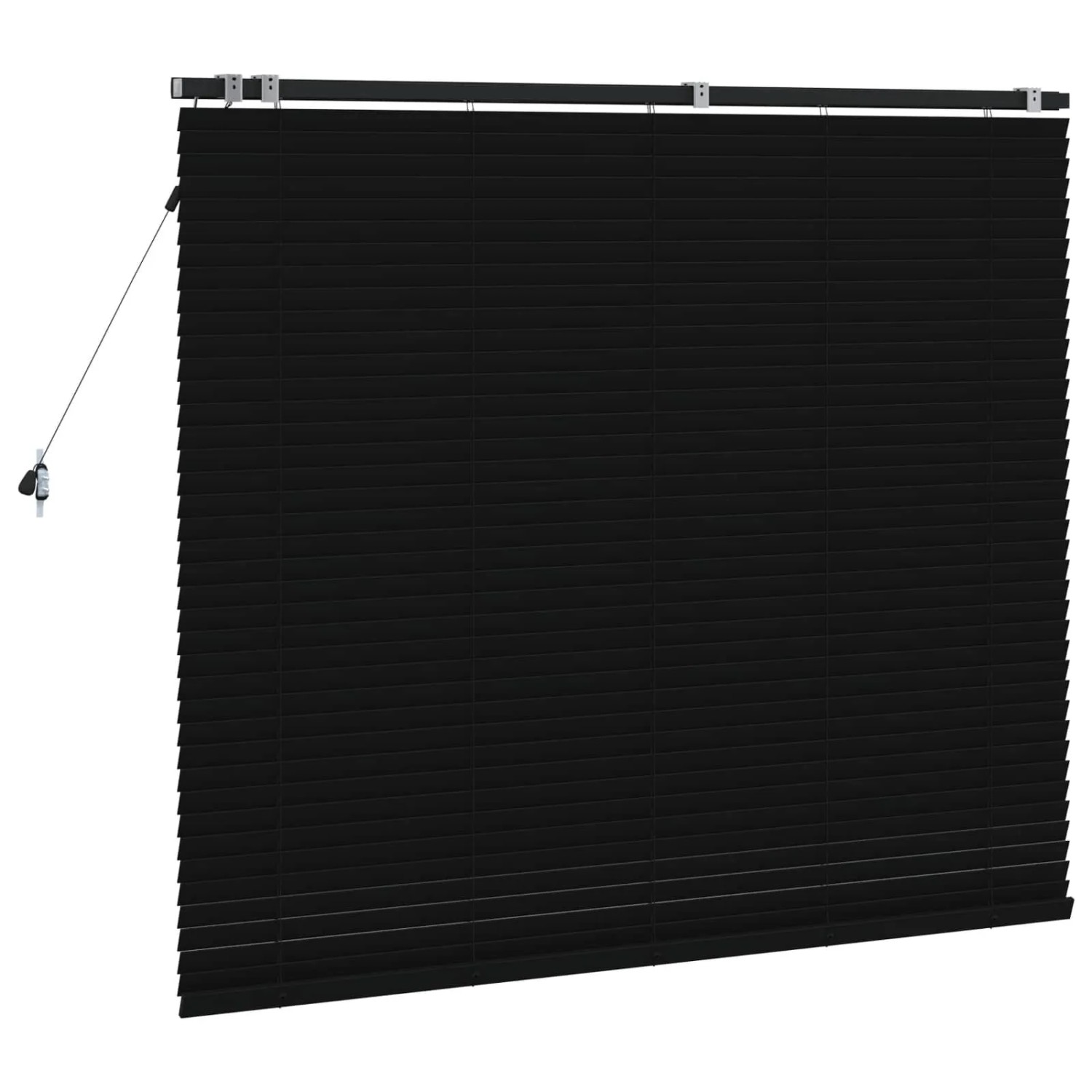 vidaXL Venezianische Jalousie Schwarz 135 x 130 cm 35 mm 42015473