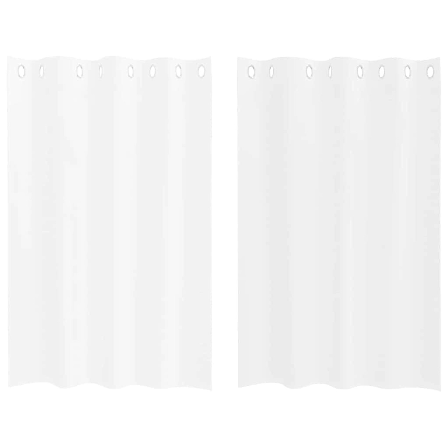 vidaXL Voile-Vorhänge 2 Stk Weiß 140x140cm Polyester 4107982 günstig online kaufen