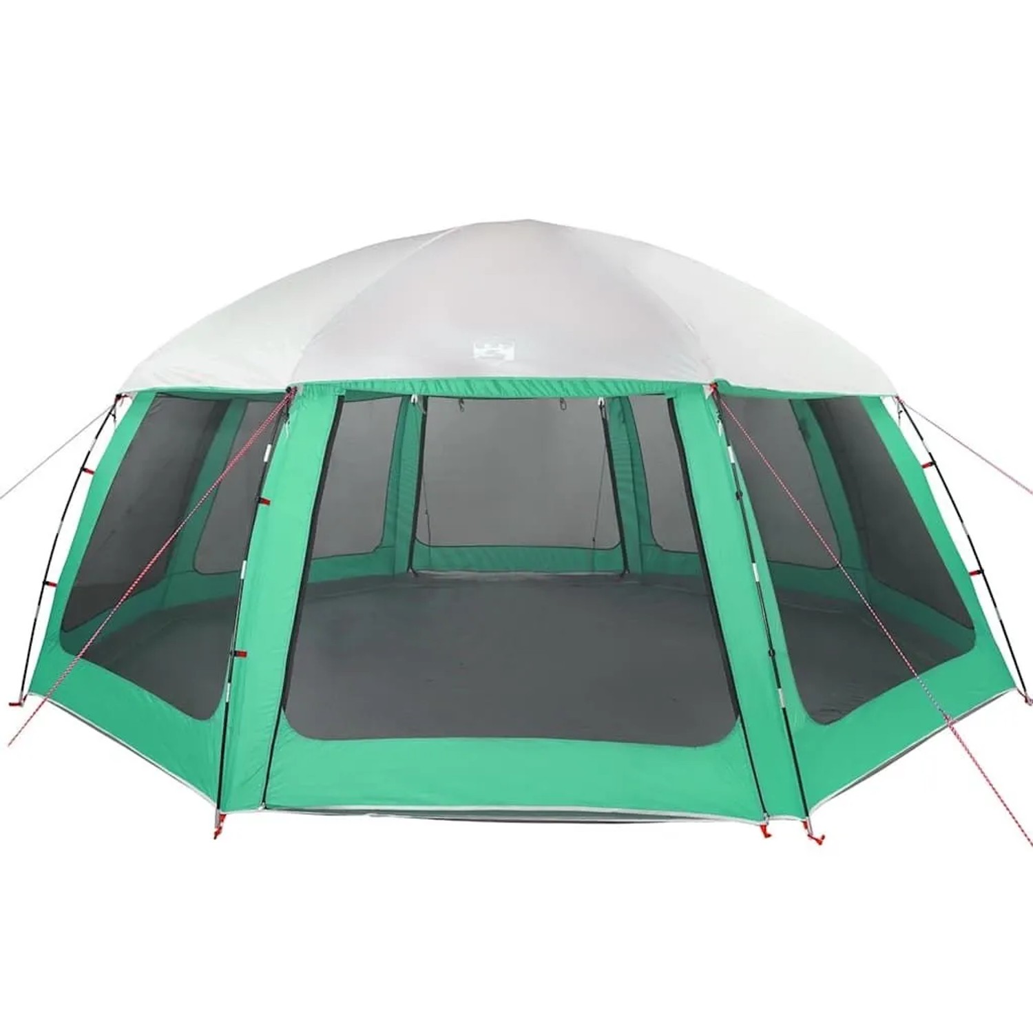 vidaXL Poolzelt mit Abnehmbarem Überzelt Netzwänden Meergrün 612x612cm 4100638_5