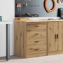 vidaXL Garagen-Aufbewahrungsschrank Artisan-Eiche Massivholz Kiefer 860606_2