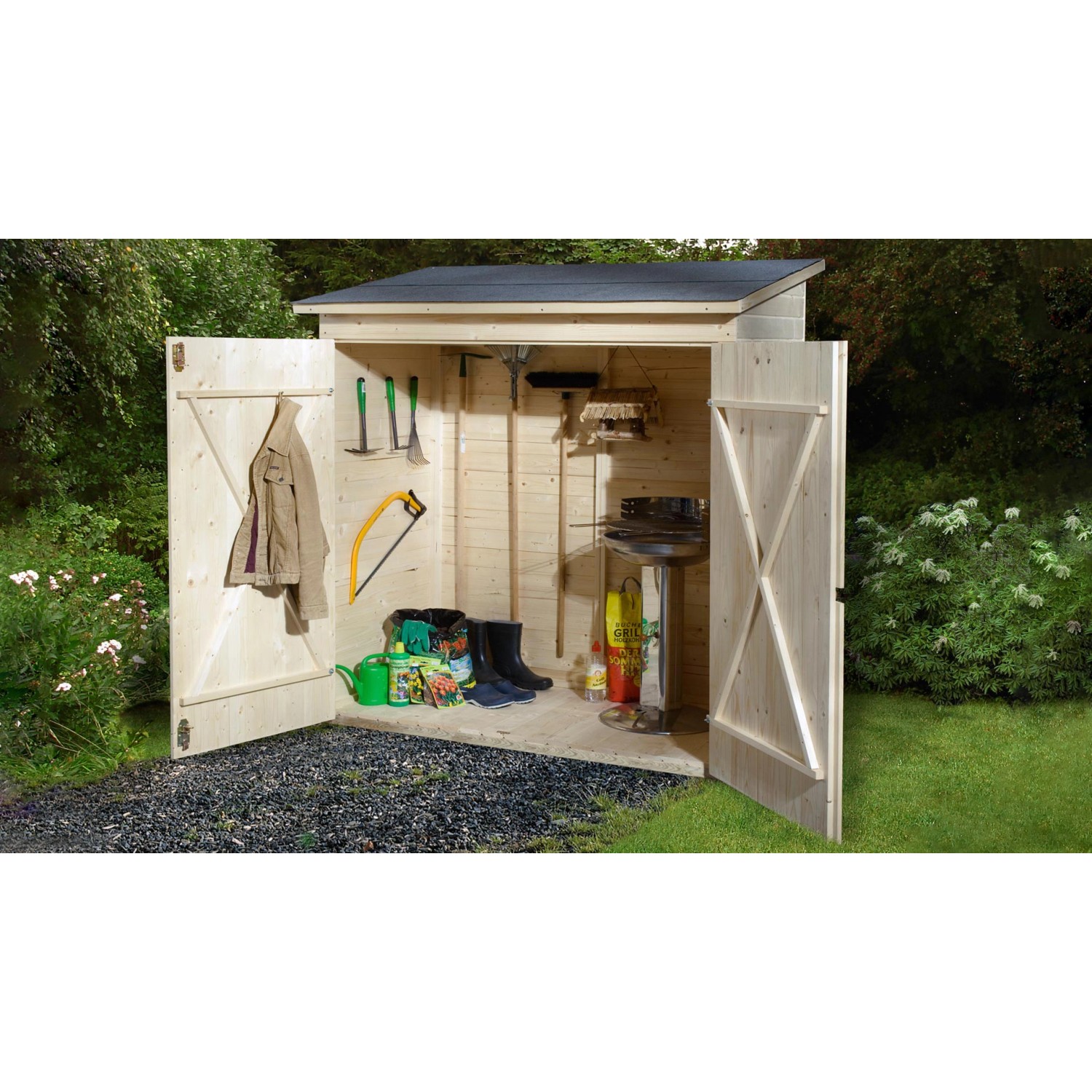 weka Geräteschrank "Garten-/Terrassenschrank 361 Gr.2", Flachdach, 14mm günstig online kaufen