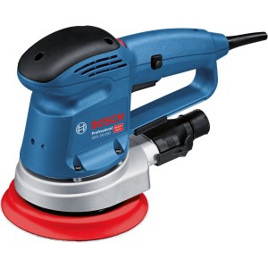 Bosch Professional GEX 34-150 Exzenterschleifer, 340 W, mit Schleifteller.
