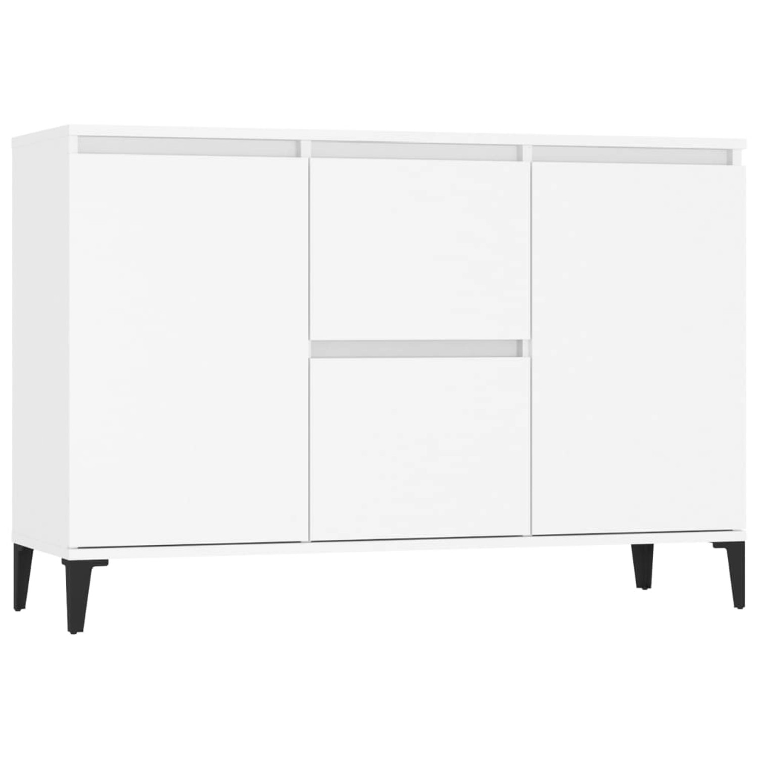 vidaXL Sideboard Weiß 102x35x70 cm Holzwerkstoff 806112