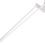 Weißes Hairpin Tischuntergestell, 180x710 mm, für Möbelbau.