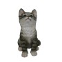 Sitzende Deko-Katzenbaby Figur von Sunny Garden, 20 cm, aus Polyresin.