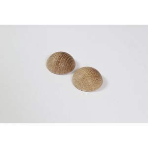 Endkappen-Set Eiche für Holzhandlauf Ø 40 mm - Handlauf Zubehör 2er Set