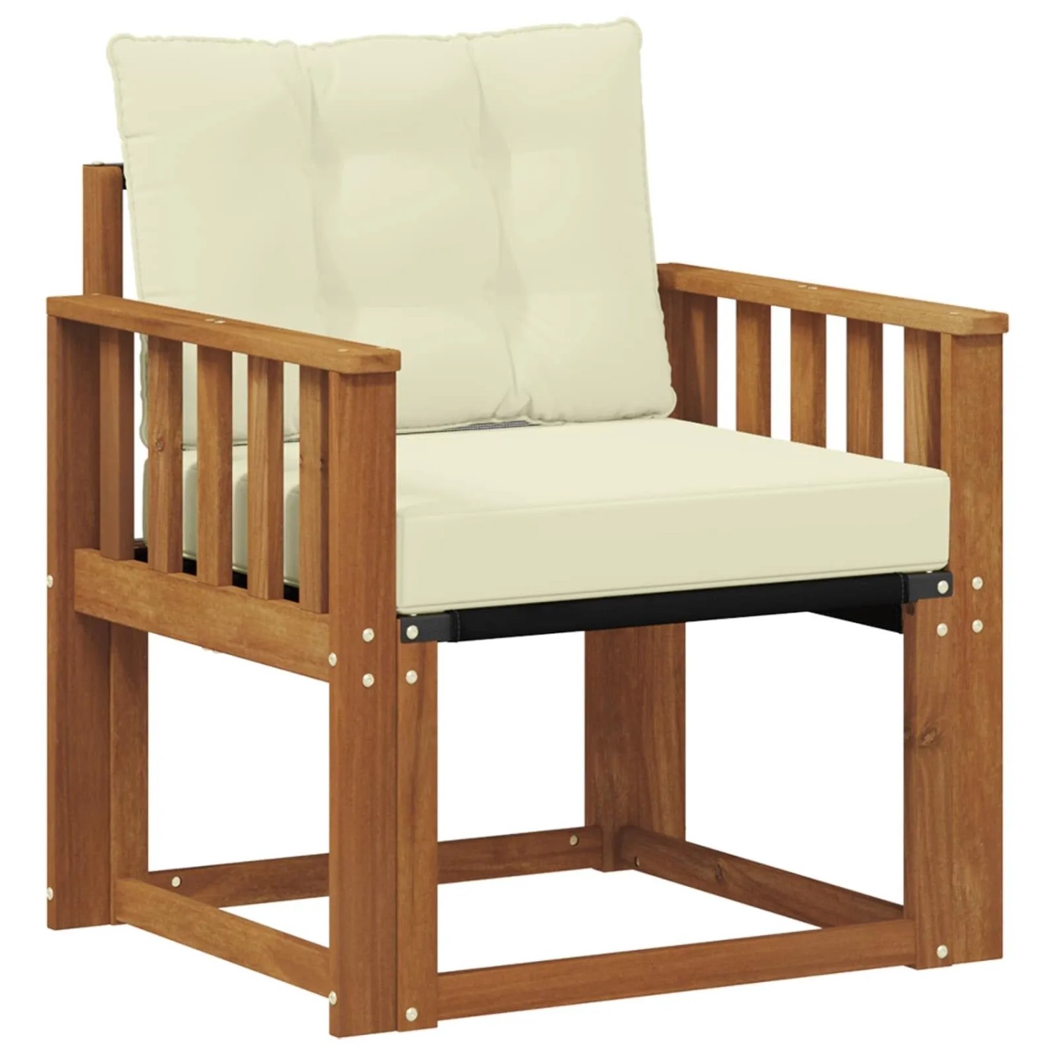 vidaXL Outdoor-Sofagarnitur Massives Akazienholz und Textilene 3436294