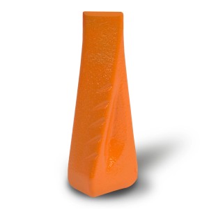 EBERTH Spaltkeil aus Stahl, orange, 4x6x19cm, für Holzspalter. Zubehör für Kamine & Öfen.