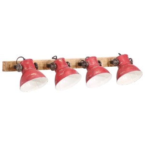 vidaXL Wandleuchte 25 W Rot 90x25 cm E27 371820