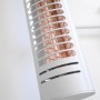 Detailaufnahme: Silberner Vasner Schirm-Heizstrahler Umbrella X30 (3er Set) für Sonnenschirme.