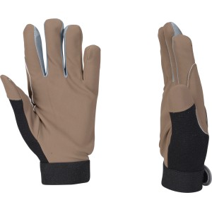 OX-ON Handschuh Extreme Comfort 4300, braun-schwarz, Größe 7, für Montage und Freizeit.