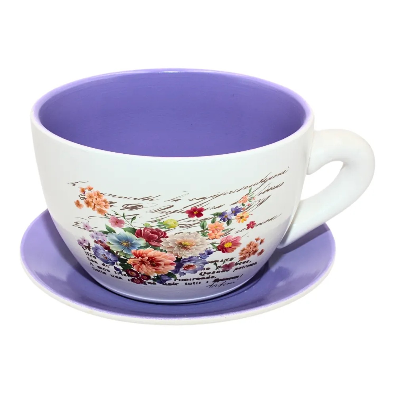Dekohelden24 Blumentopf Pflanztopf Pflanztasse Pflanzkübel Pflanzgefäß L/B/H 25 x 23 x 14 cm