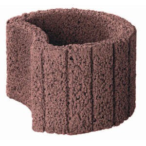 Brauner Pflanzring Klein, 35x20 cm, aus Beton für Hangbefestigung und Gartengestaltung.