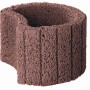 Brauner Pflanzring Klein, 35x20 cm, aus Beton für Hangbefestigung und Gartengestaltung.