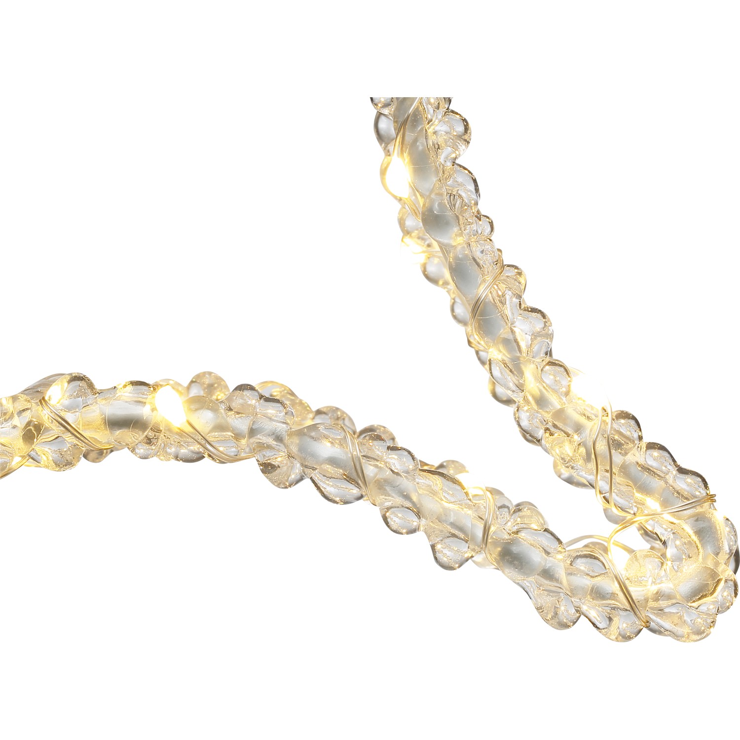 LED-Engel, 45 cm, silberfarben, warmweiße LEDs, Weihnachtsdekoration für Innen und Außen.