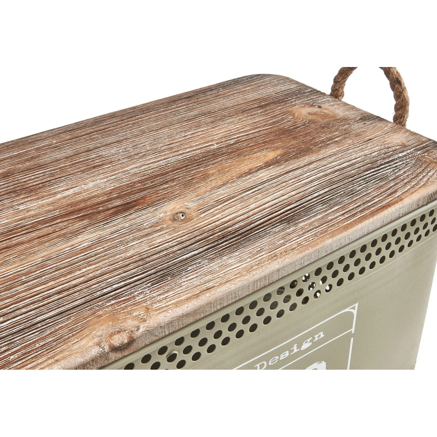 Kobolo Aufbewahrungsbox Wäschebehälter Box LOFT Eckig 64x32x31 cm_4