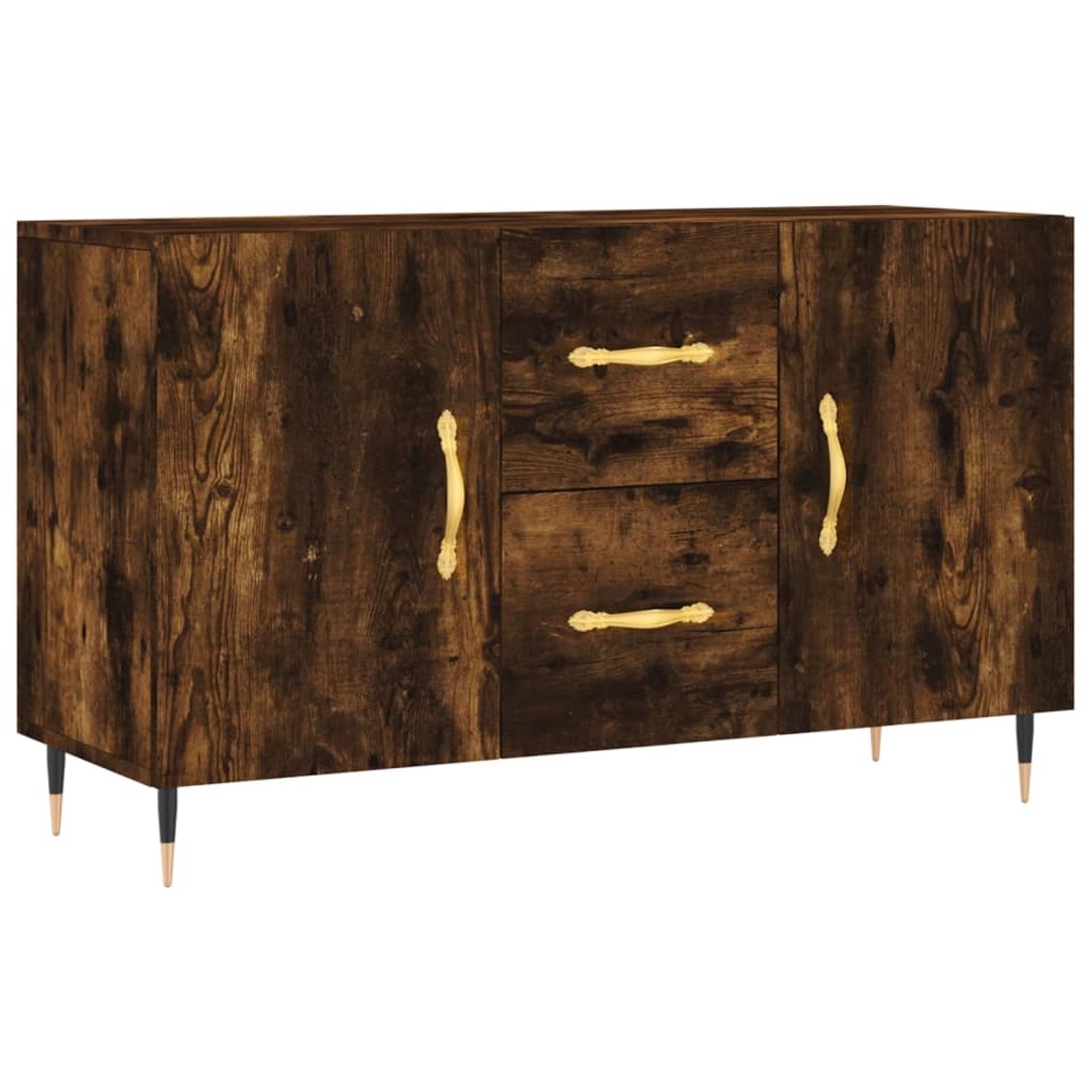 vidaXL Sideboard Räuchereiche 100x36x60 cm Holzwerkstoff 828153 günstig online kaufen
