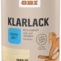 OBI Klarlack Transparent seidenmatt, 125ml Dose. Für Holz im Innenbereich, schnelltrocknend.