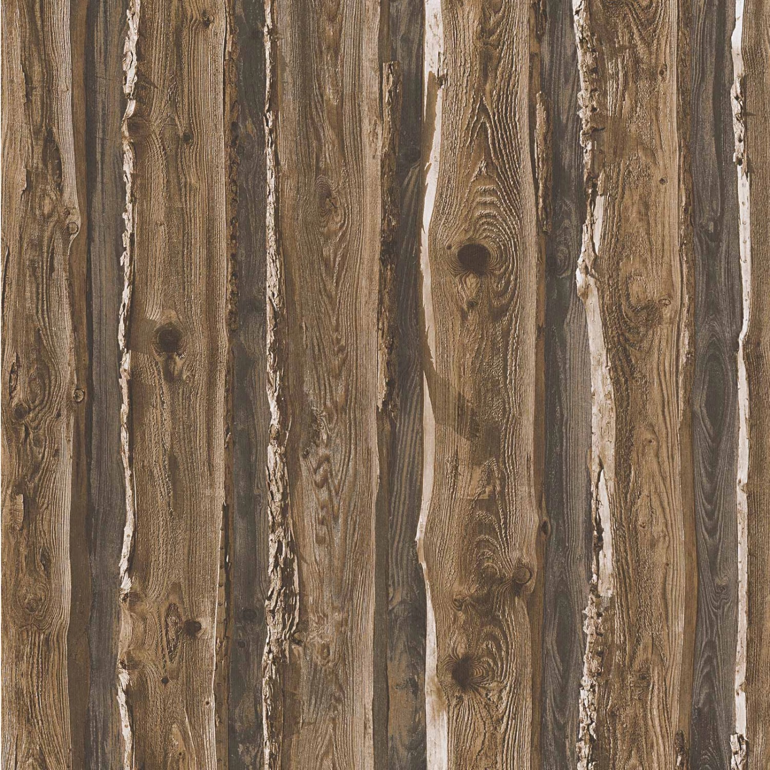 Bricoflor Besondere Tapete in Holzoptik Dunkelbraune Tapete Im Rustikalen Stil Holz Papiertapete Ideal für Wohnzimmer und Esszimmer