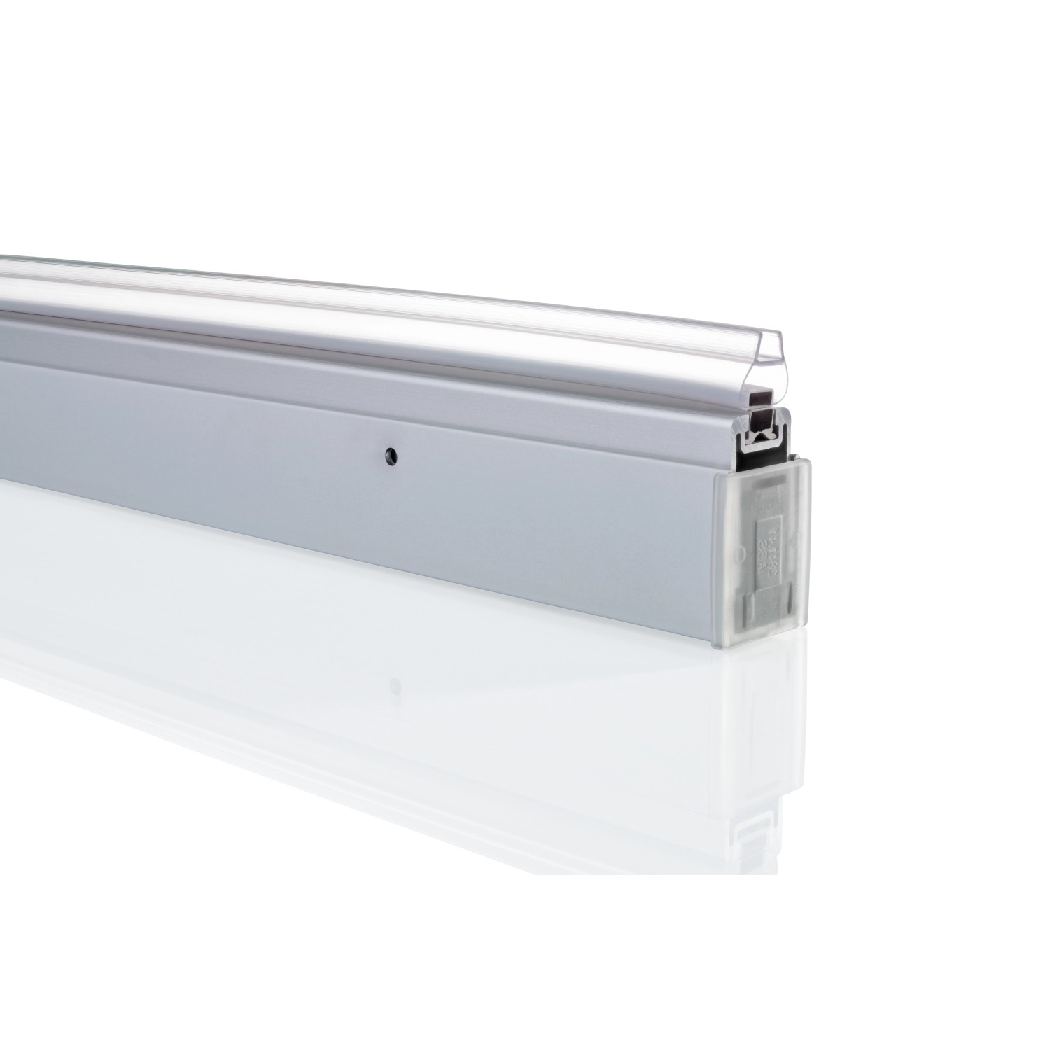 Hüppe Ergänzungs-Set Nische Design Elegance 200 cm Silber Matt
